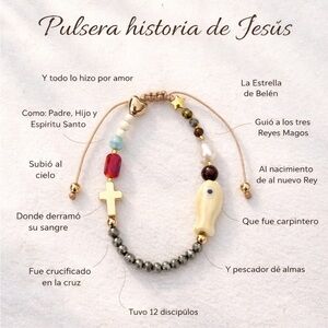 Historia de Jesús Bracelet handmade